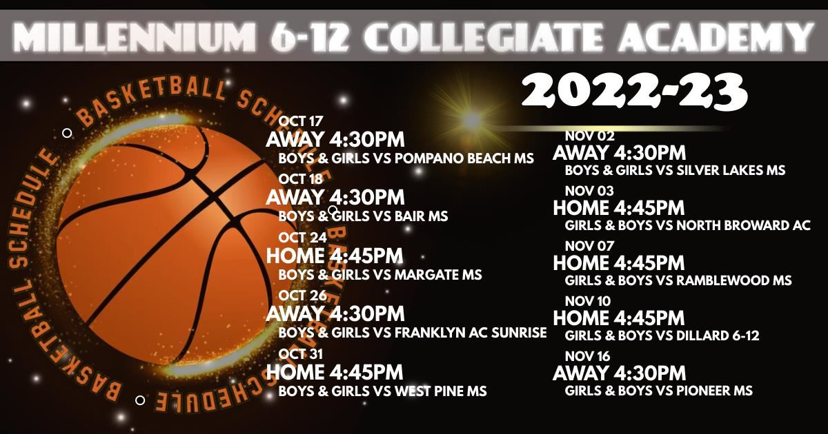 Athletics / 22-23 MCA Basketball Schedule